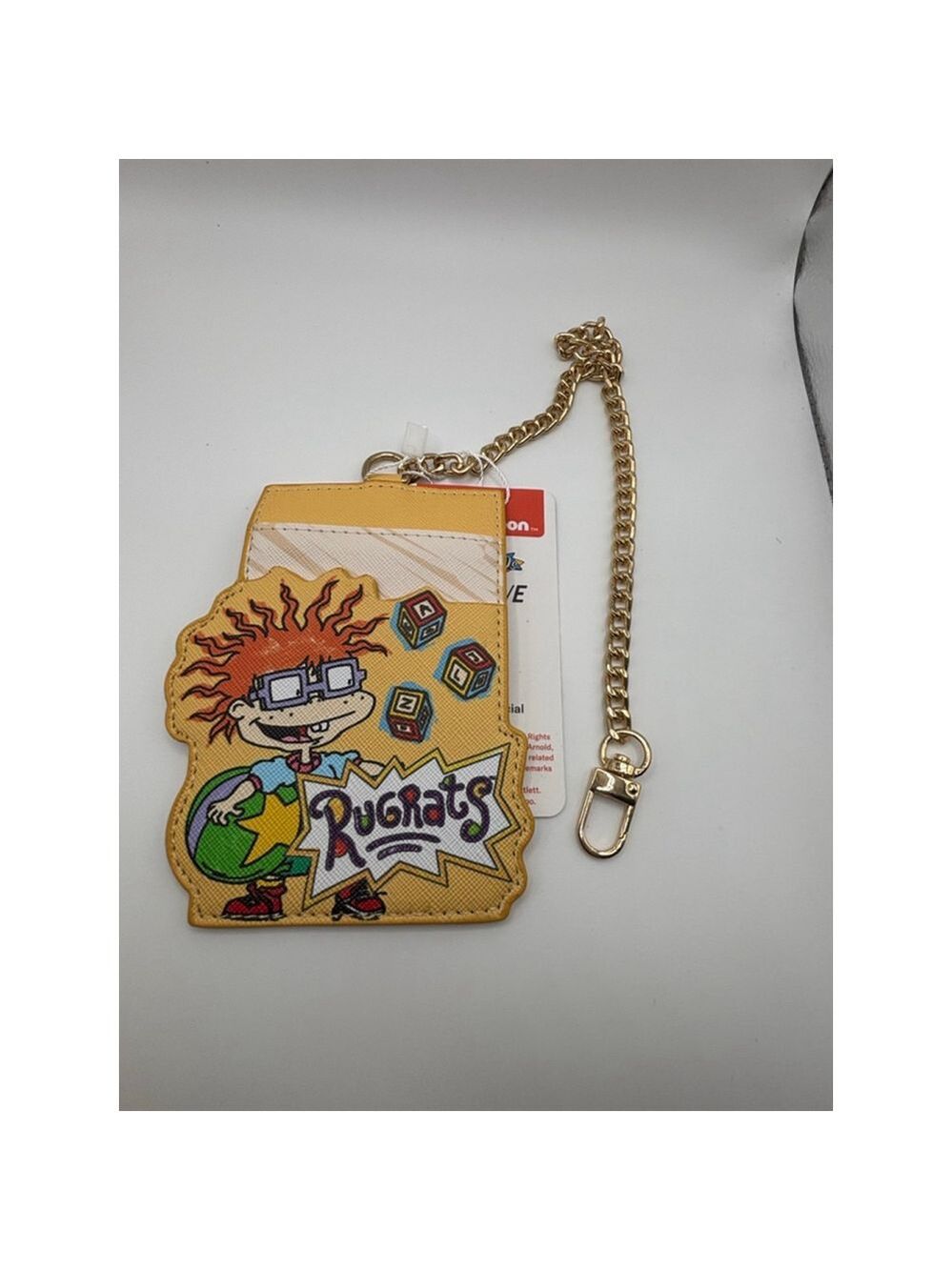 Rugrats Chuckie Card Holder Keychain Wallet Nickelodeon NWT Bag Charm - Picture 4 of 5